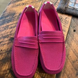 Rothy’s Raspberry Driving Shoes